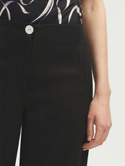 Broek Zwart-Long Tencel Linen Pants