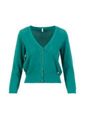 Vest Petrol-Sweet Petite Cardigan (Gots Organic)