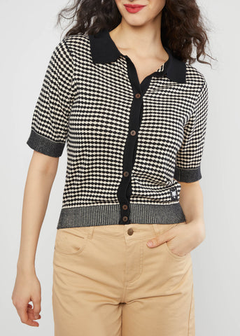 Vest Print-Petite Polette Cardigan (Gots Organic)