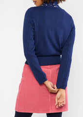 Vest Blauw-Save The World Cardigan (Gots Organic)