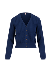 Vest Blauw-Save The World Cardigan (Gots Organic)