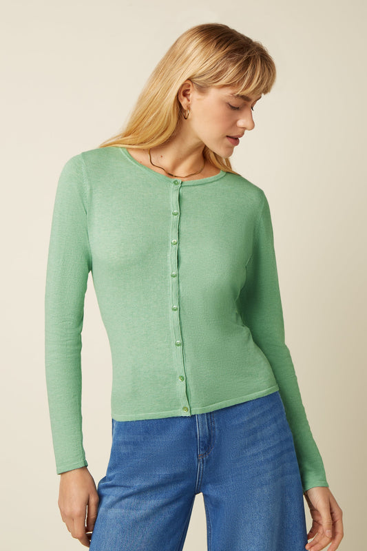 Vest Groen-Cardi Cocooon