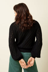 Vest Zwart-Cardi V Farfalle