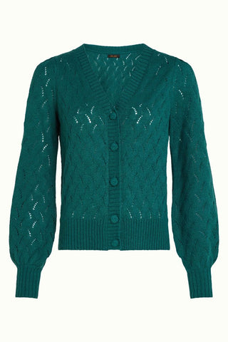 Vest Turqouise-Cardi V Farfalle