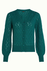 Vest Turqouise-Cardi V Farfalle