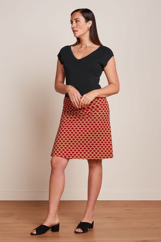 Rok Print-Border Skirt Touche ( EcoVero)