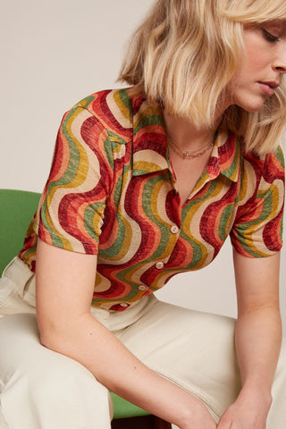 Bloes Print-Maisie Blouse Jiggy (FairWear)