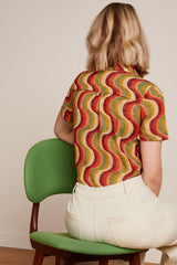 Bloes Print-Maisie Blouse Jiggy (FairWear)