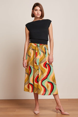 Rok Print-Judy Midi Skirt Falaise (FairWear)