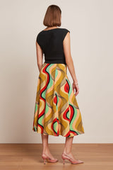 Rok Print-Judy Midi Skirt Falaise (FairWear)