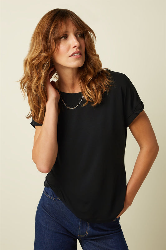 Top Zwart-Aria Top Caprice