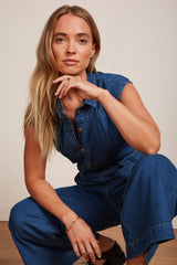 Broekpak Jeans-Amy Jumpsuit Chambray (Gots Organic)