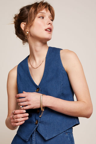 Gilet Jeans-Bianca Gilet Chambray (Gots Organic)