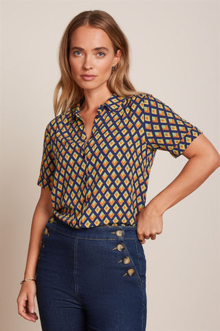 Bloes Print-Maisie Blouse Pebbles (EcoVero)