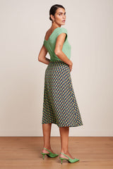 Rok Print-Juno Midi Pebble Skirt (EcoVero)