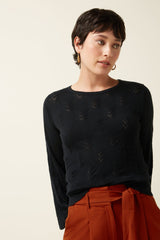 Trui Zwart-Bell Top Club Black