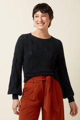 Trui Zwart-Bell Top Club Black