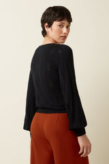 Trui Zwart-Bell Top Club Black