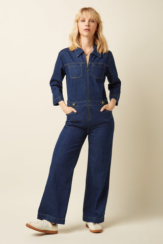 Broekpak Spijker-Zip Onyx Denim