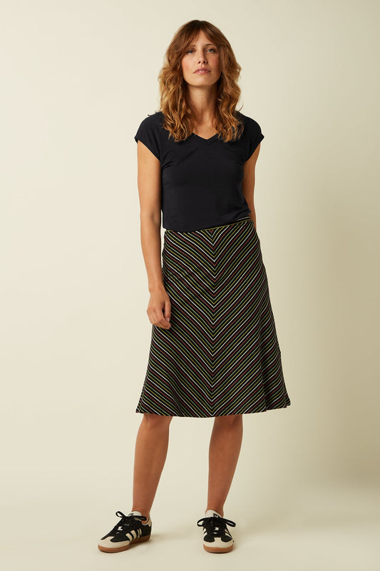 Rok Streep-Juno Panel Skirt