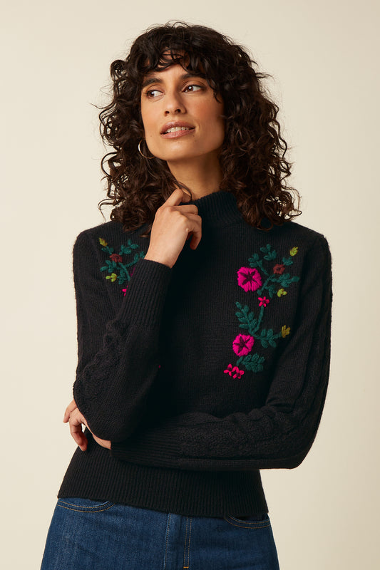 Trui Bloem-Nilde Top Moss