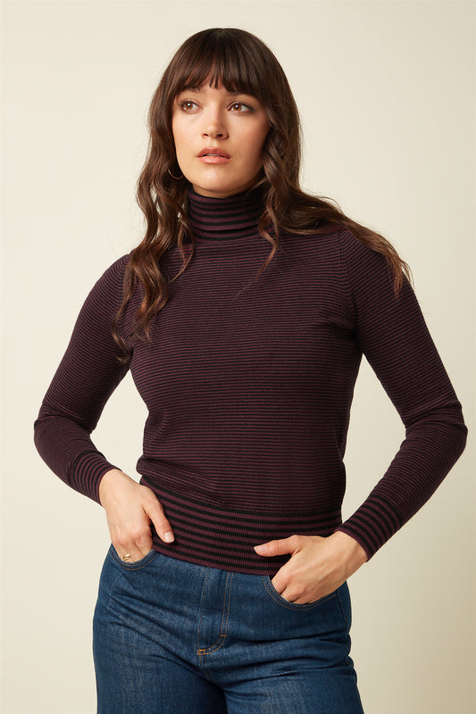 Trui Streep-Rollneck Top Sere