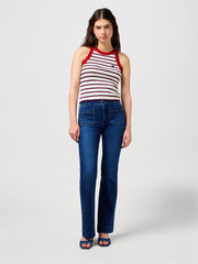 Jeans Blauw-Jeans Flare Dark Wash