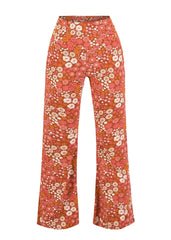 Broek Bloem-Easy Flared All The Leaves Trousers (Gots Organic)