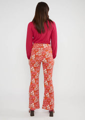 Broek Bloem-Easy Flared All The Leaves Trousers (Gots Organic)