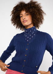 Vest Blauw-Save The World Cardigan (Gots Organic)