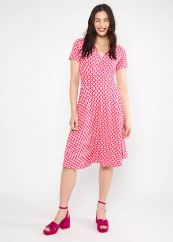 Jurk Print-Shalala Tralala Spring Market Basket Dress (FairWear)