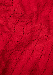 Vest Rood-Save The World Cardigan (Gots Organic)