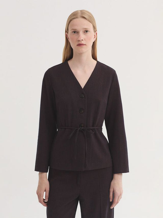Colbert Bordeaux-Melange Jacket