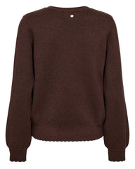 Trui Bruin-Nubir Solid Pullover