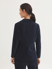 Colbert Blauw-Stretch Corduroy Blazer