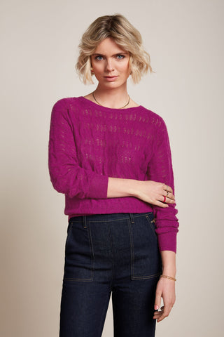 Trui Fuchsia-Valentina Top (FairWear)