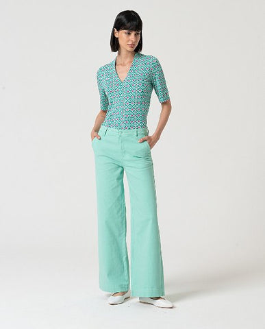 Broek Aqua/Groen-Lide Trouser