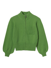 Vest Groen-Flip Knit Zip Cardigan (Organic)