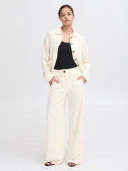 Broek Creme-Kate Pillou Pantalon