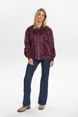 Jas Paars-Nufria Bomber Jacket