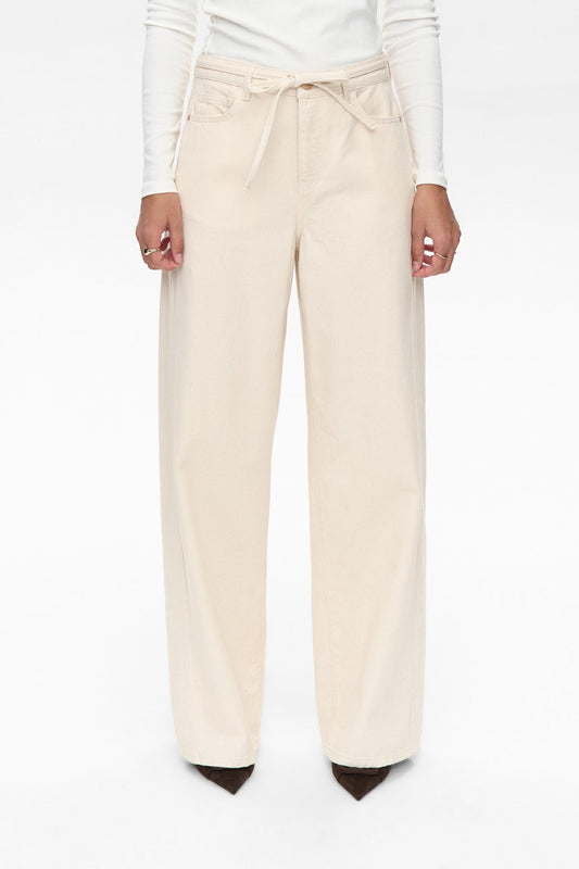 Broek Crème-Nubrooklyn Solid Jeans