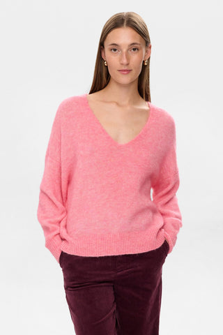 Trui Roze-Nuriette V-Neck Pullover