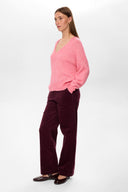 Trui Roze-Nuriette V-Neck Pullover
