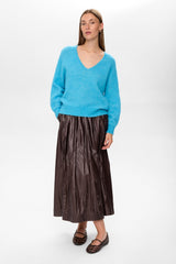 Trui Blauw-Nuriette V-Neck Pullover