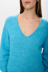 Trui Blauw-Nuriette V-Neck Pullover