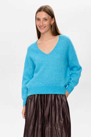 Trui Blauw-Nuriette V-Neck Pullover