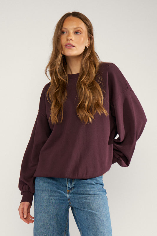 Trui Bordeaux-Nubissa Oversize Sweat