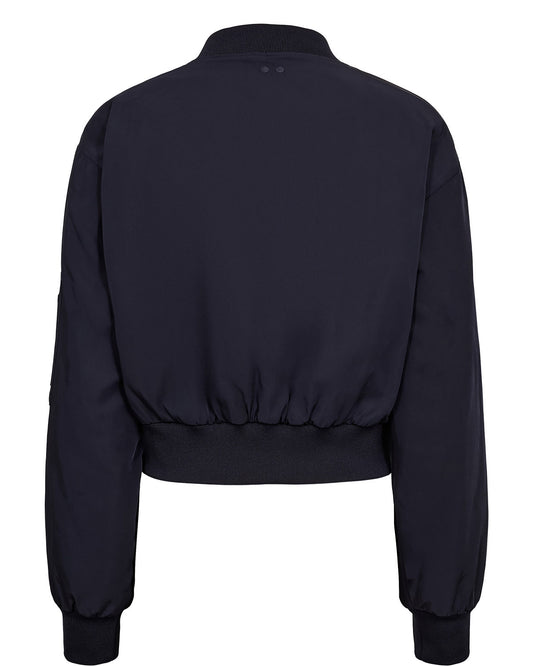 Jas Blauw-Numianna Cropped Bomber