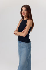 Top Zwart-Top Almina