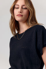 Top Zwart-Pull Cheyenne
